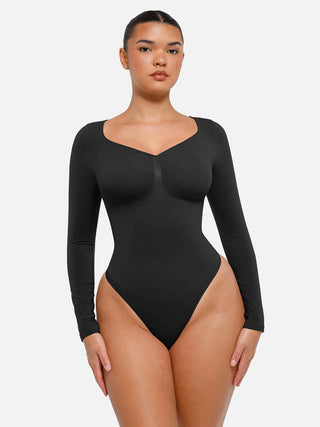 Long Sleeve Thong Bodysuit 