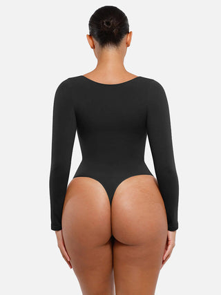 Long Sleeve Thong Bodysuit 