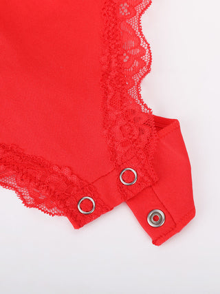Body en dentelle sans couture
