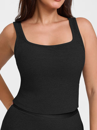 Cotton Ribbed Tank Top