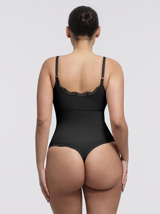 Body en dentelle sans couture