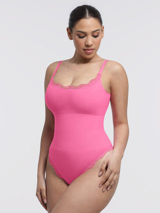 Body en dentelle sans couture