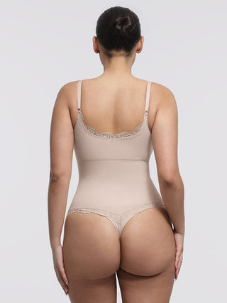 Body en dentelle sans couture