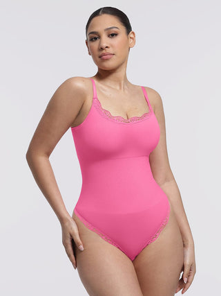 Body en dentelle sans couture
