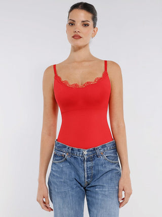 Body en dentelle sans couture