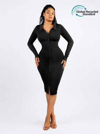Robe rétro à manches longues Dyversa