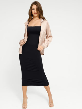 Robe à col carré Dyversa
